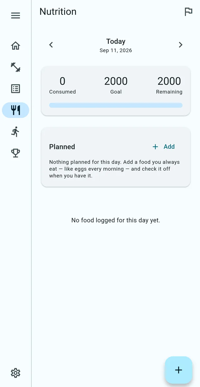 Pinnacle Fase nutrition tracker