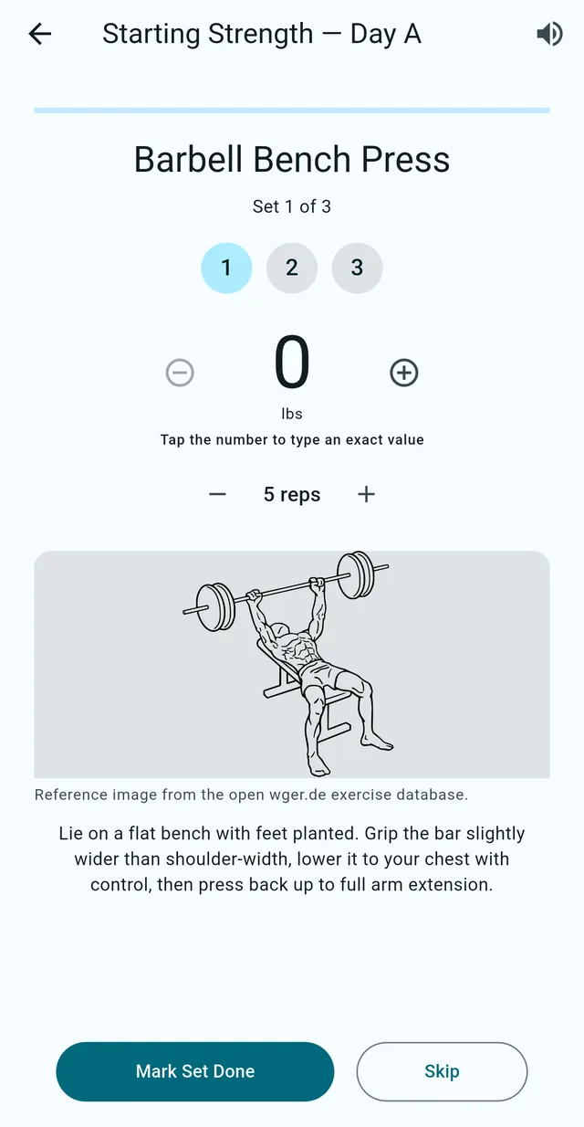 Pinnacle Fase workout player with exercise demo