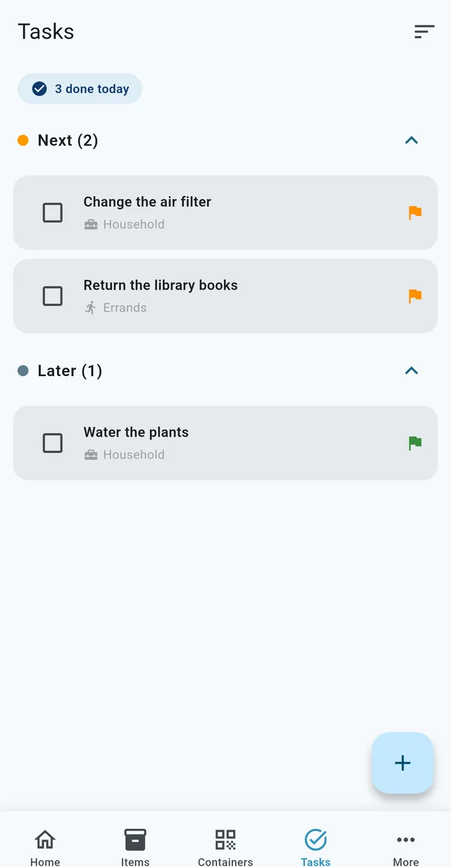 Tidy Mind task planner